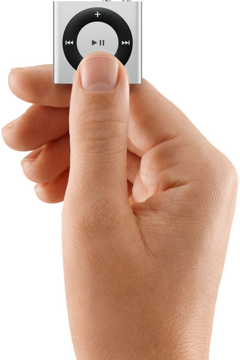 iClinic dárek k laserové operaci očí přehrávač iPod shuffle od značky Apple.