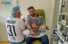hokejista Michal Valent operace očí iClinic 2