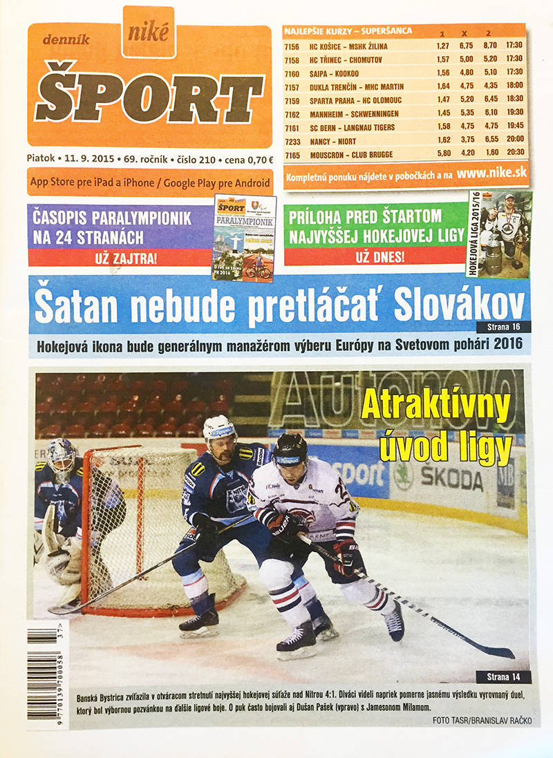 Hokej: iClinic Banská Bystrica doma s prehľadom porazila Nitru
