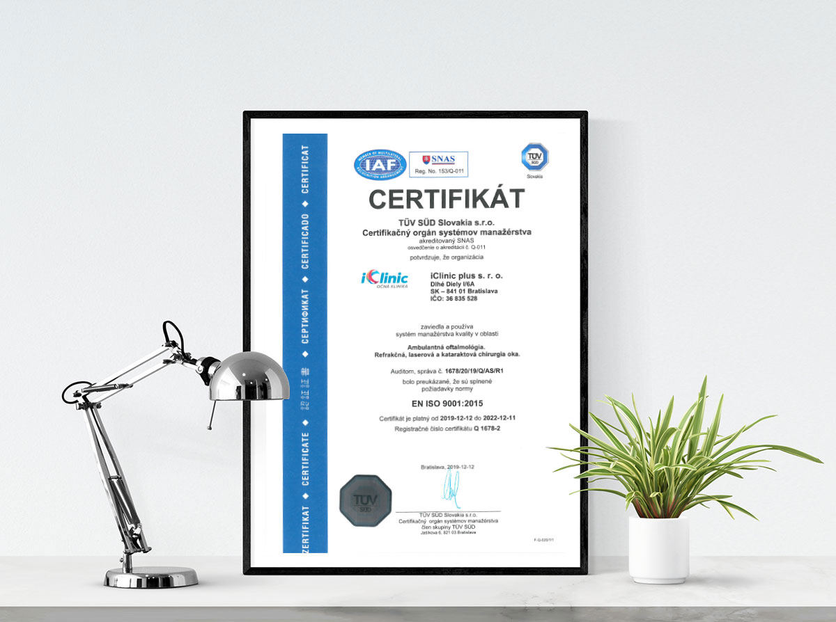 TUV certifikát kvality